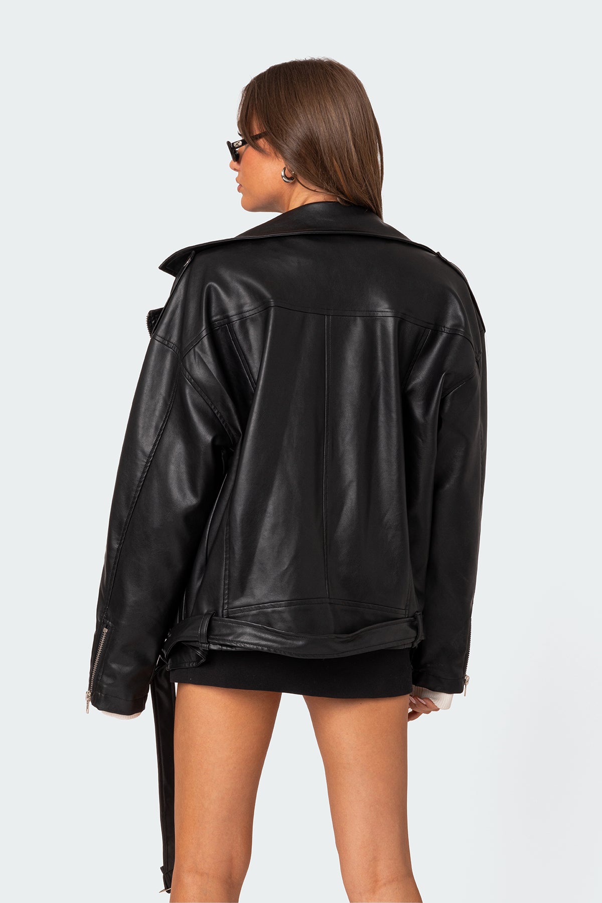 Wrenley Oversized Faux Leather Jacket