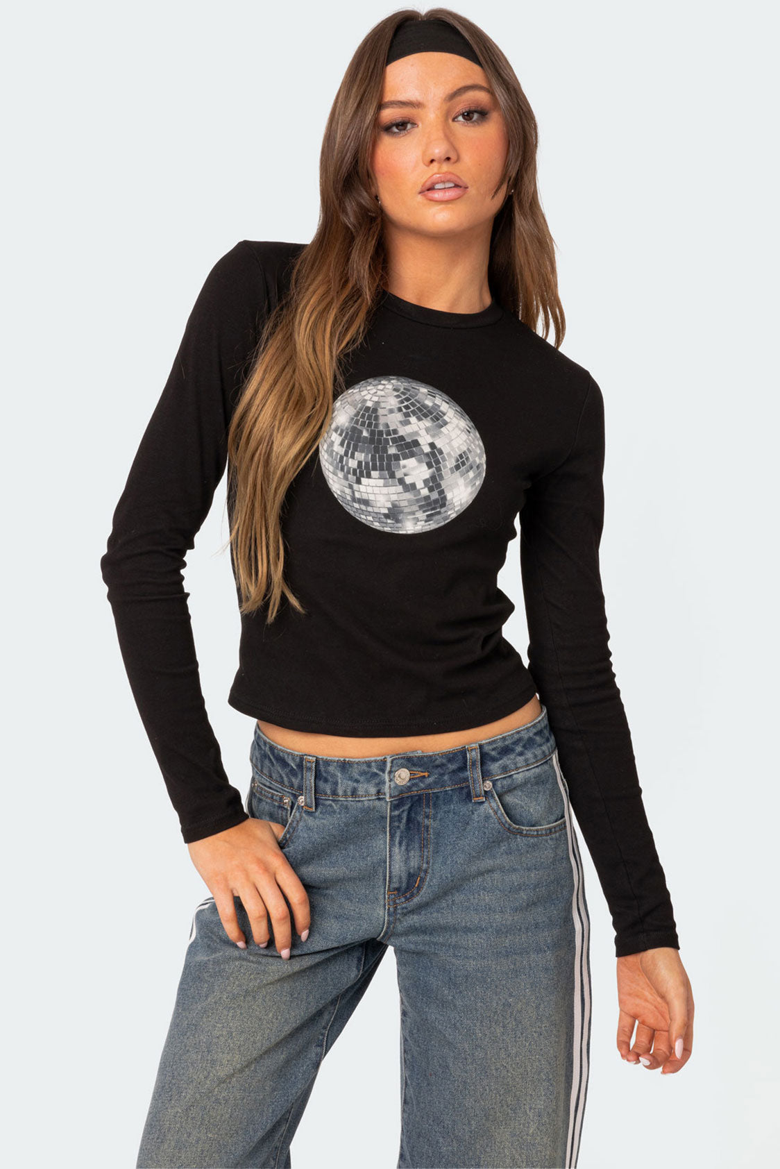 Disco Girl Long Sleeve T Shirt