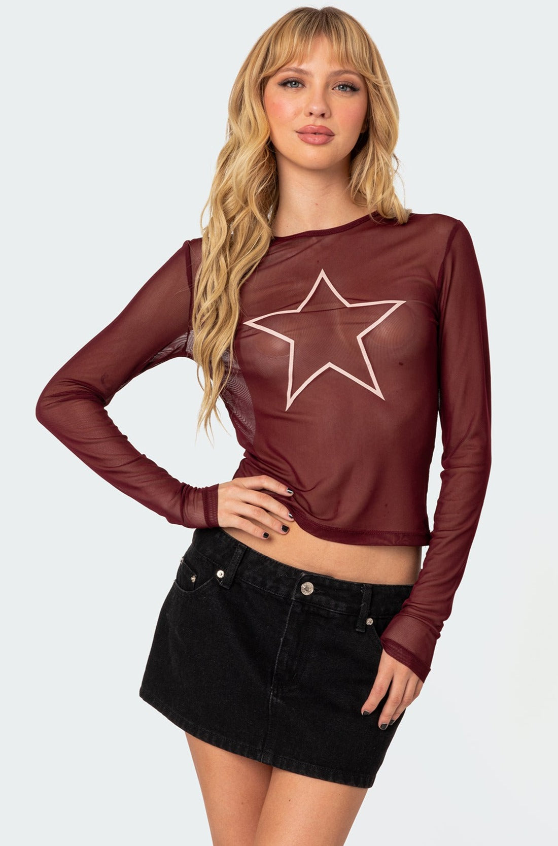 Stargaze Sheer Mesh Top