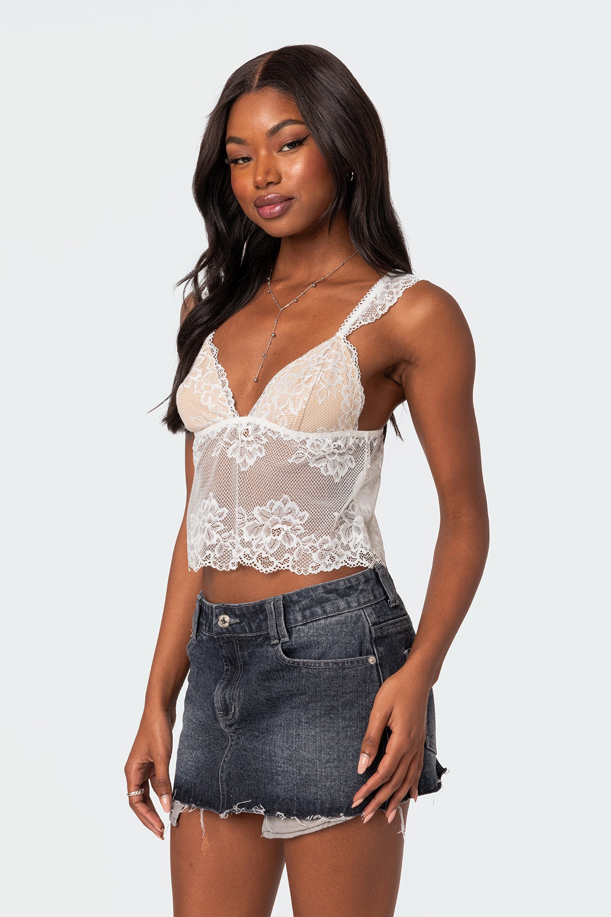 Jasmine Sheer Lace Top