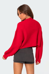 Sabrina Chunky Knit Cropped Cardigan