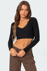 Milady Ribbed Crop Top