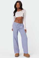 Olivia Striped Loose Fit Trousers