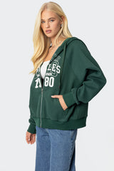 1980 Oversized Zip Up Hoodie