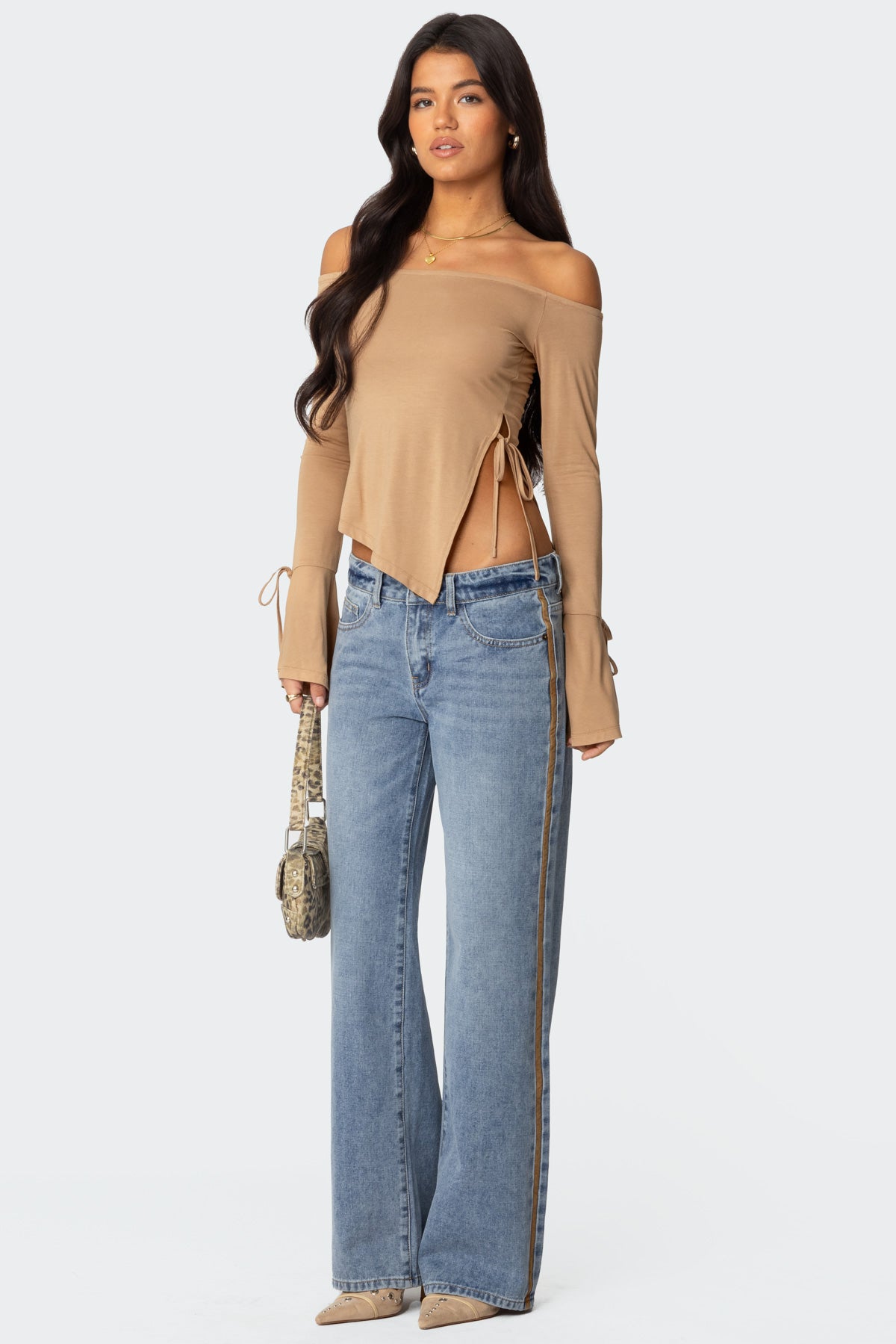 Jeni Asymmetric Off Shoulder Top