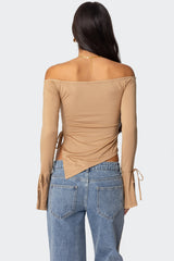 Jeni Asymmetric Off Shoulder Top