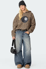 Leopard Magic 8 Oversized Hoodie