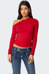 Ronnie Asymmetric Long Sleeve Top