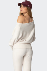 Plush Oversized Asymmetric Sweater