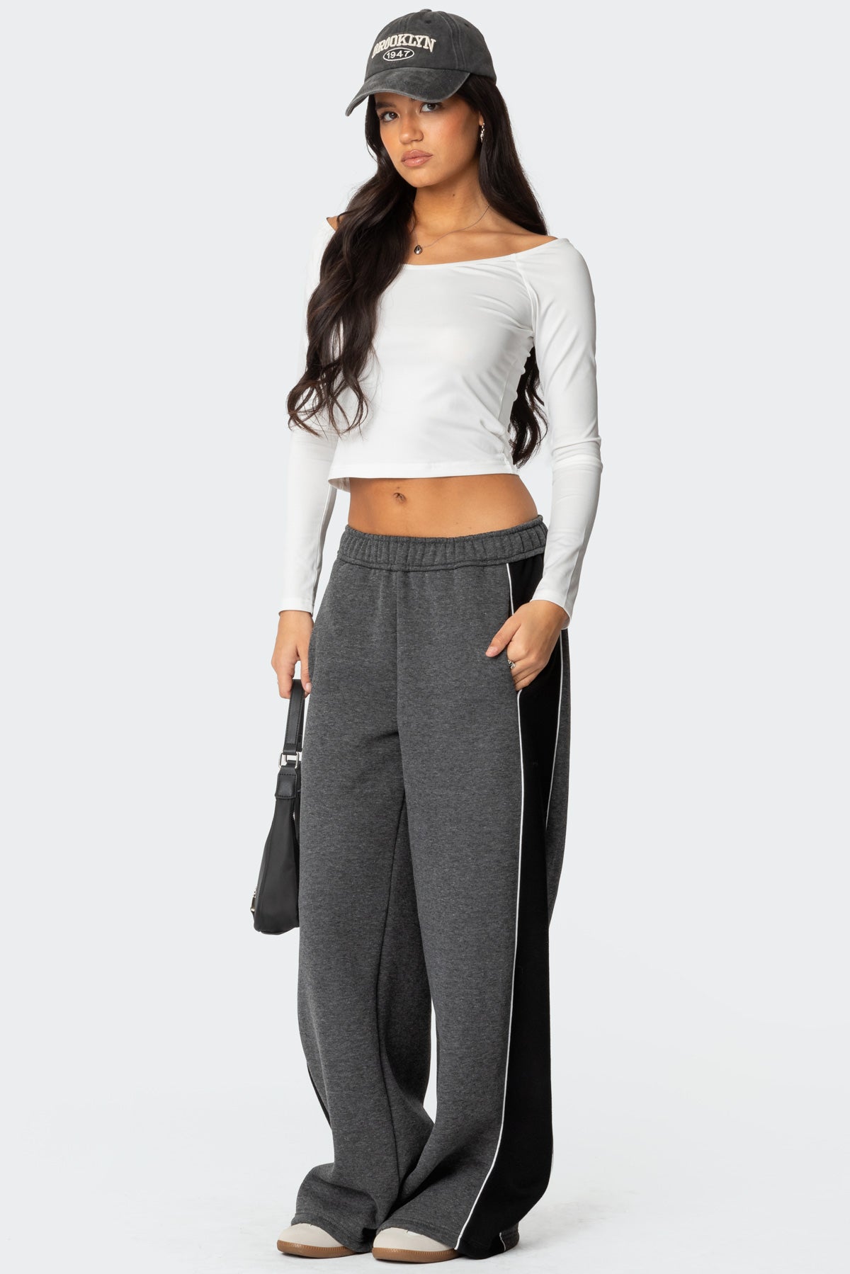 Contrast Panel Sweatpants