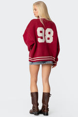 98 Varsity Zip Up Sweater