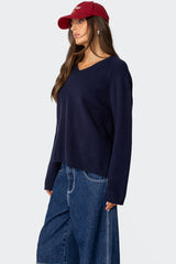 Martha Oversized V Neck Sweater