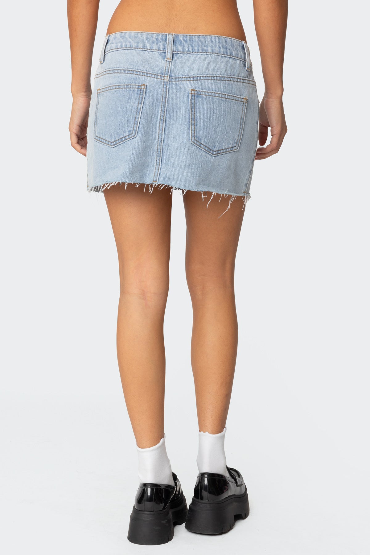 Shining Star Denim Mini Skirt