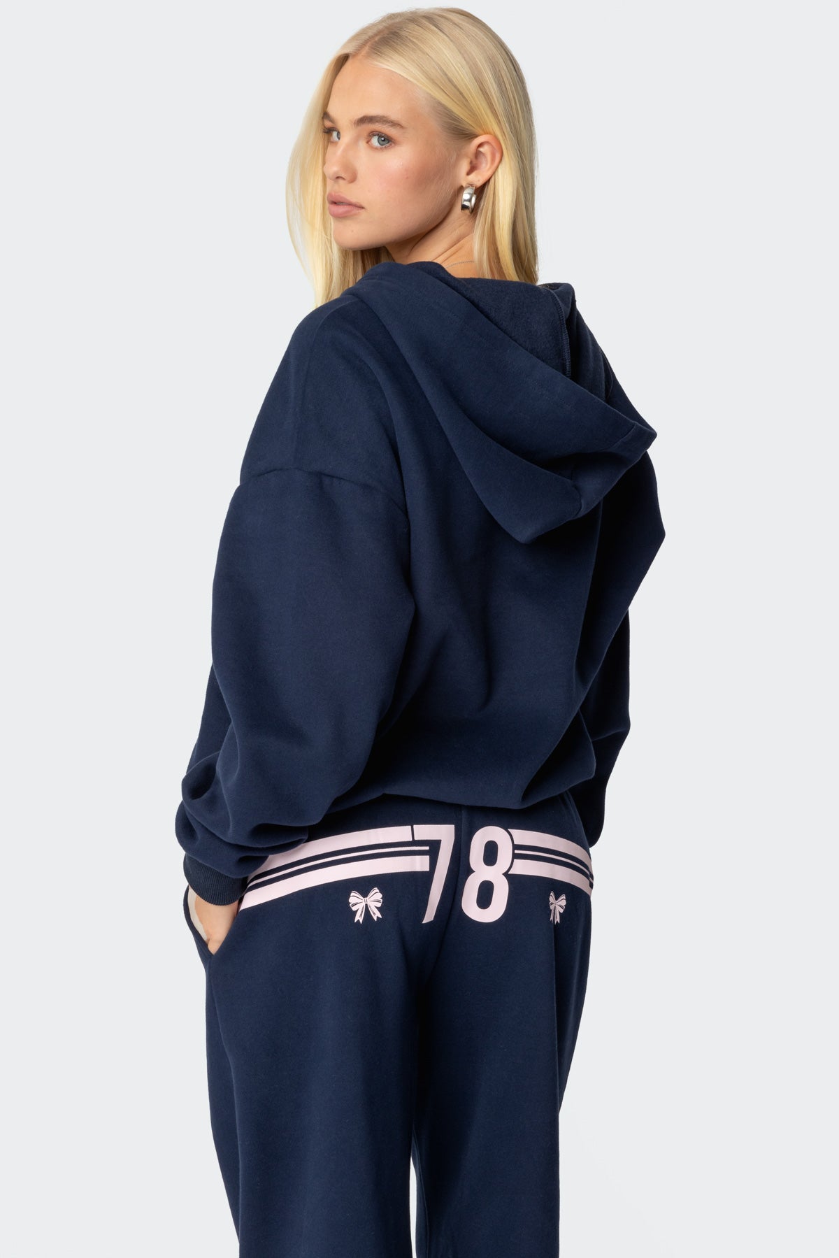 78 Bow Zip Up Hoodie