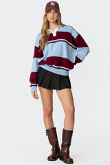 Kian Striped Polo Sweater