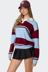 Kian Striped Polo Sweater