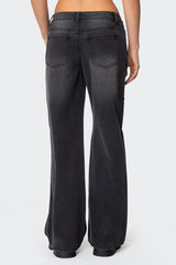 Grommet Low Rise Baggy Jeans