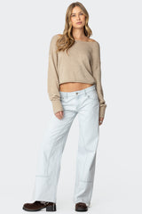 Aviv Wide Neck Oversized Sweater