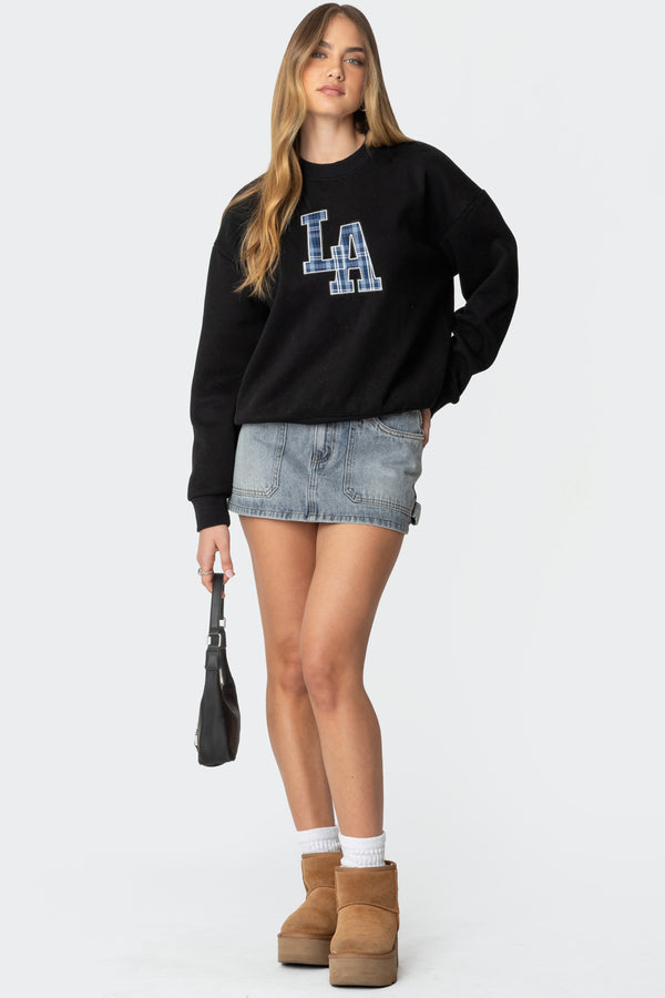 La Plaid Sweatshirt