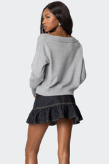 Eli Oversized V Neck Sweater