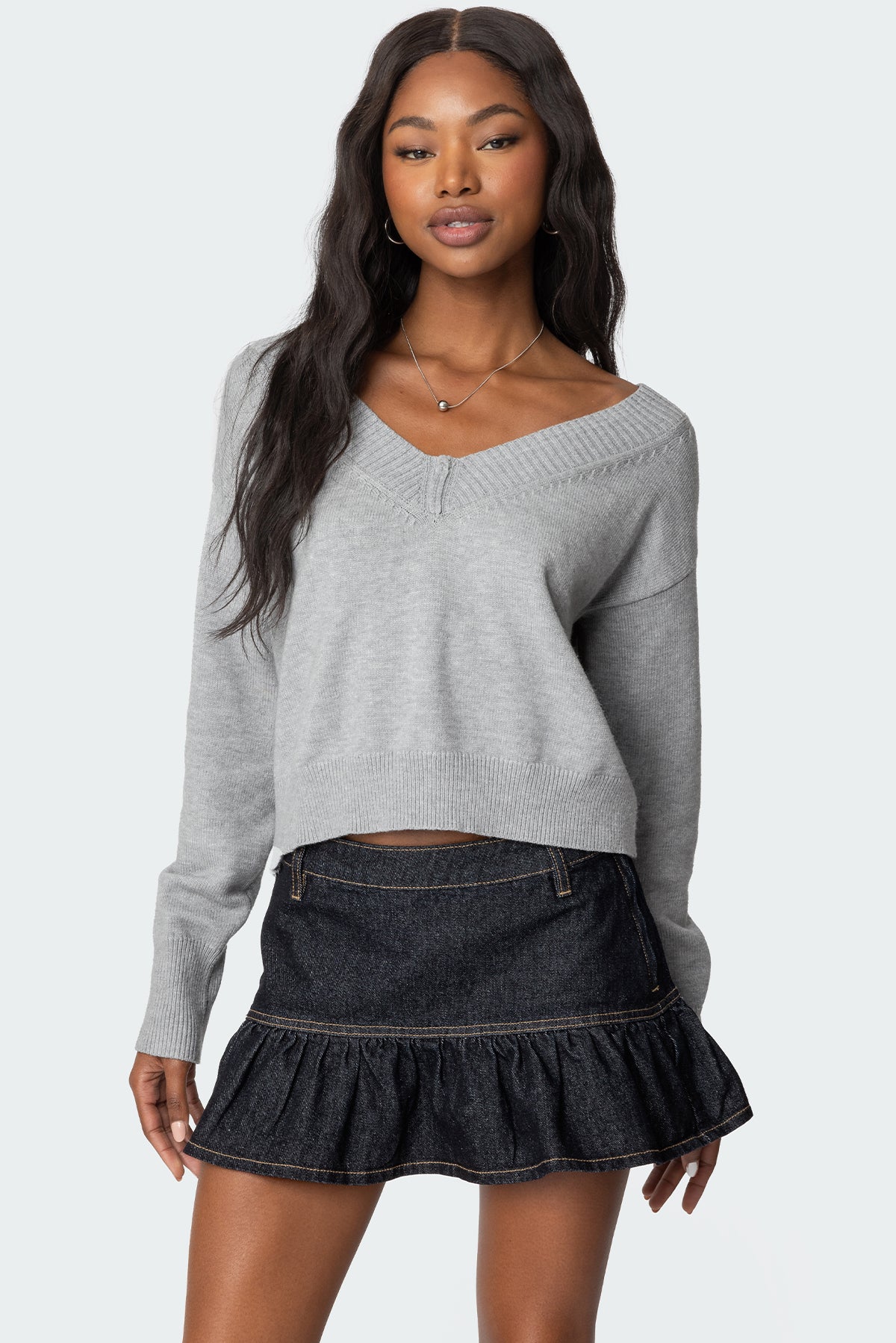 Eli Oversized V Neck Sweater