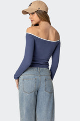 Tal Ruched Off Shoulder Top