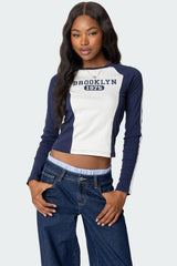 Brooklyn Raglan Long Sleeve T Shirt