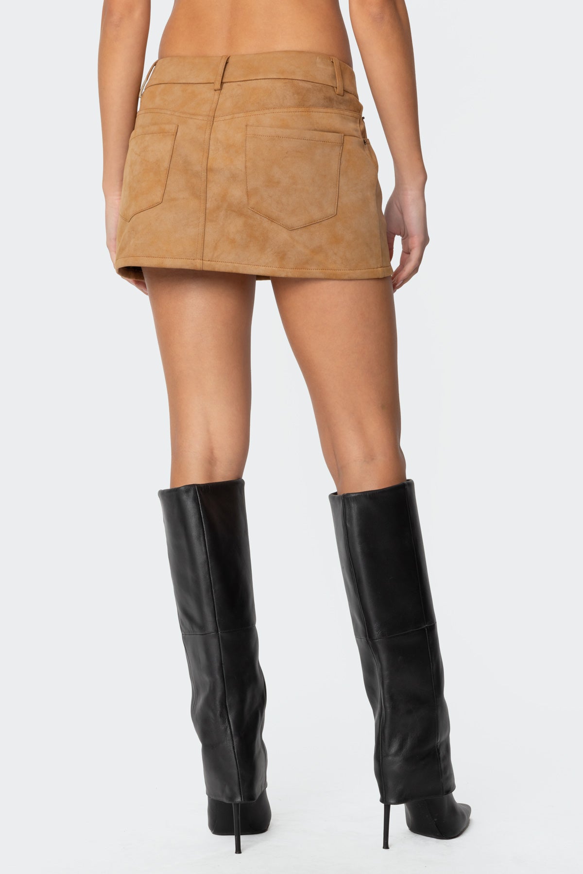 Isa Faux Suede Mini Skirt