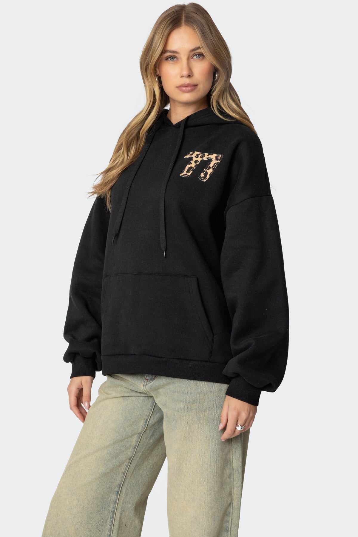 Leopard 77 Oversized Hoodie