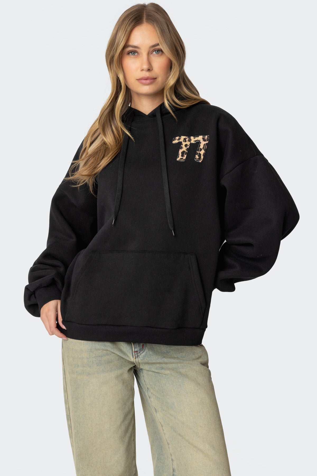 Leopard 77 Oversized Hoodie