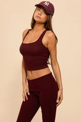 Linda Ribbed Scoop Neck Tank Top