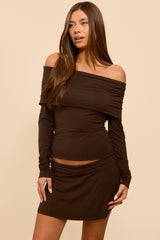 Habiba Foldover Off Shoulder Top