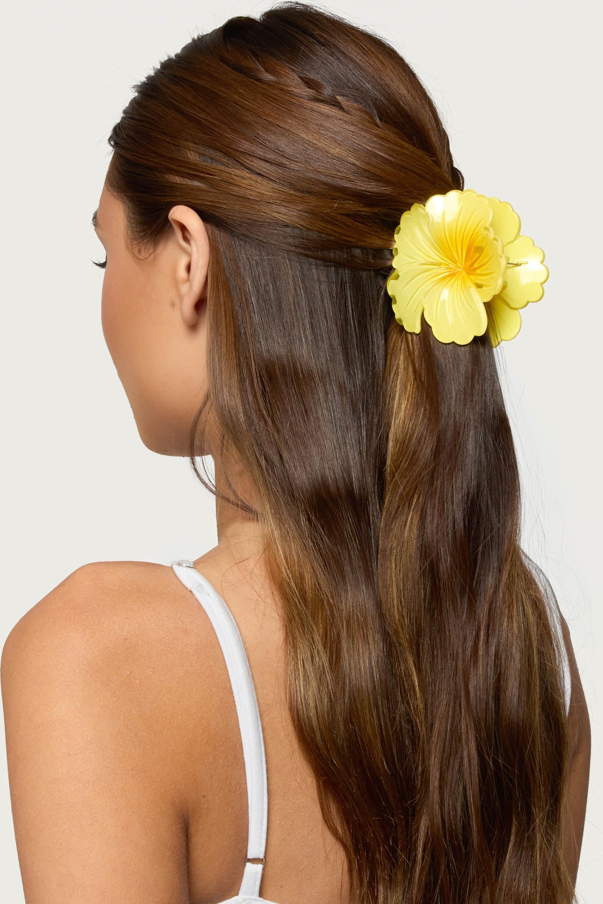 Hibiscus Flower Claw Clip