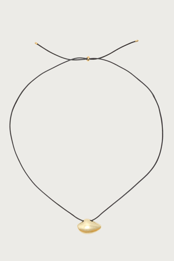 Abstract Pendant Cord Necklace