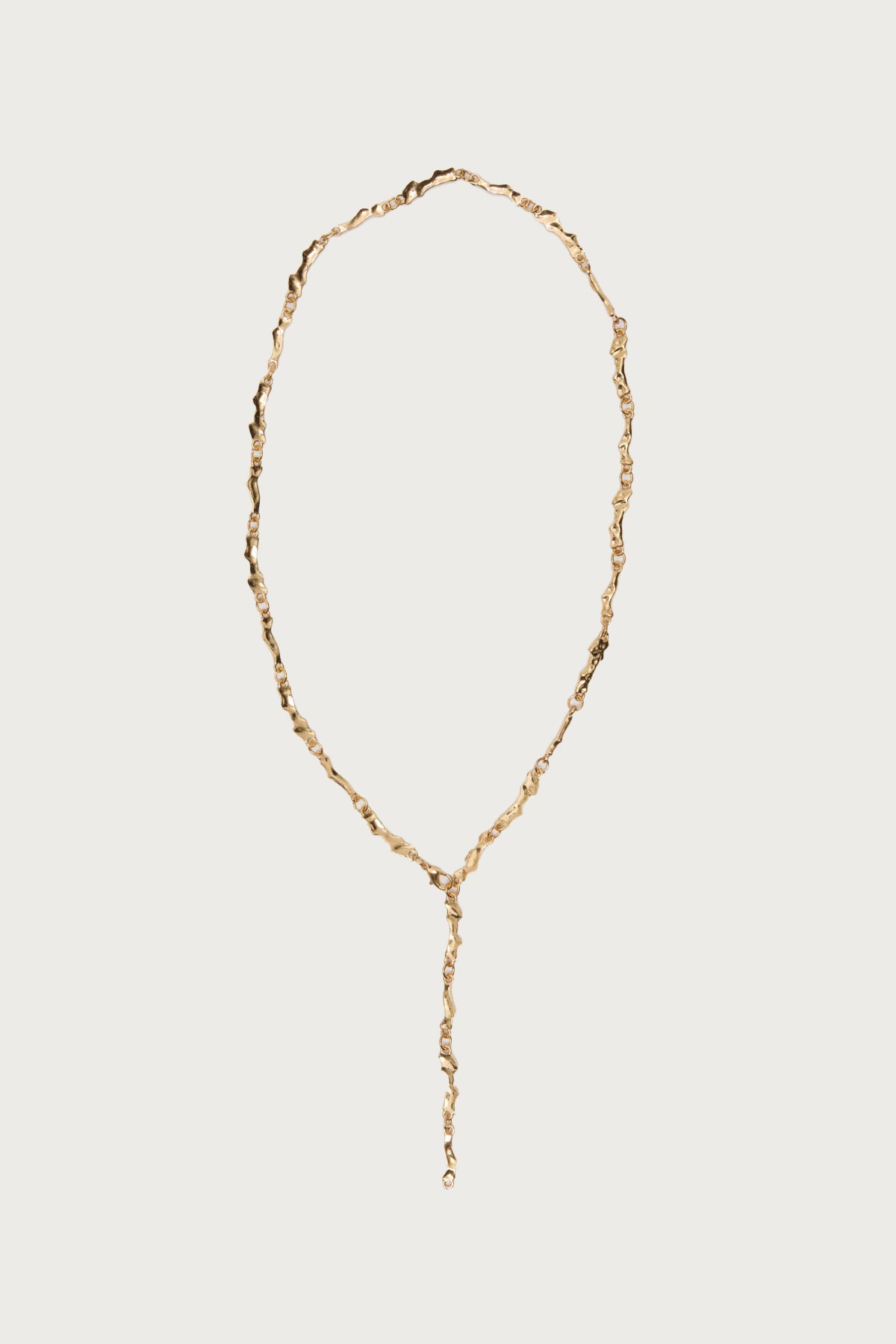 Textured Cascading Chain Necklace