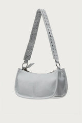 Studded Strap Faux Leather Bag