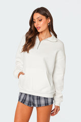 Oversized Quarter Zip Sweatshirt