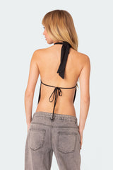 Clara Open Back Halter Top