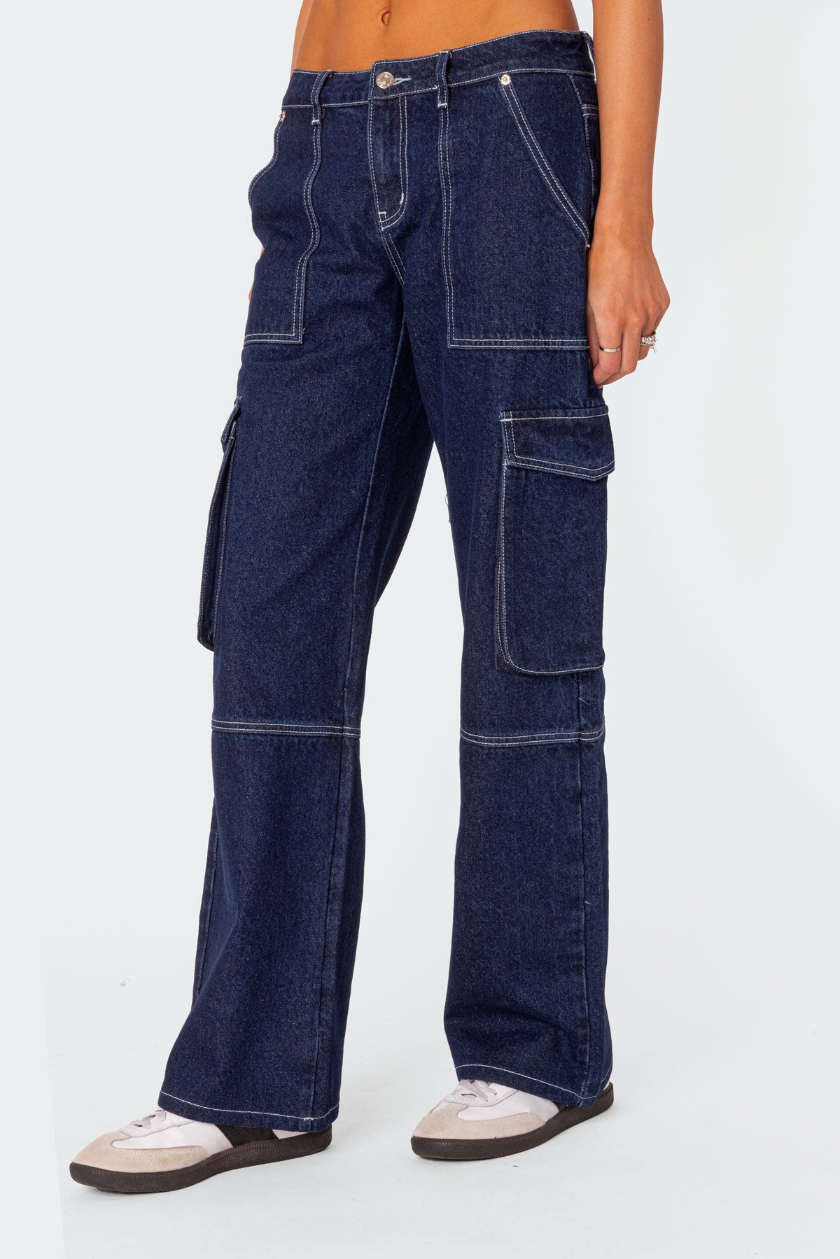 Alyssa Stitch Cargo Jeans