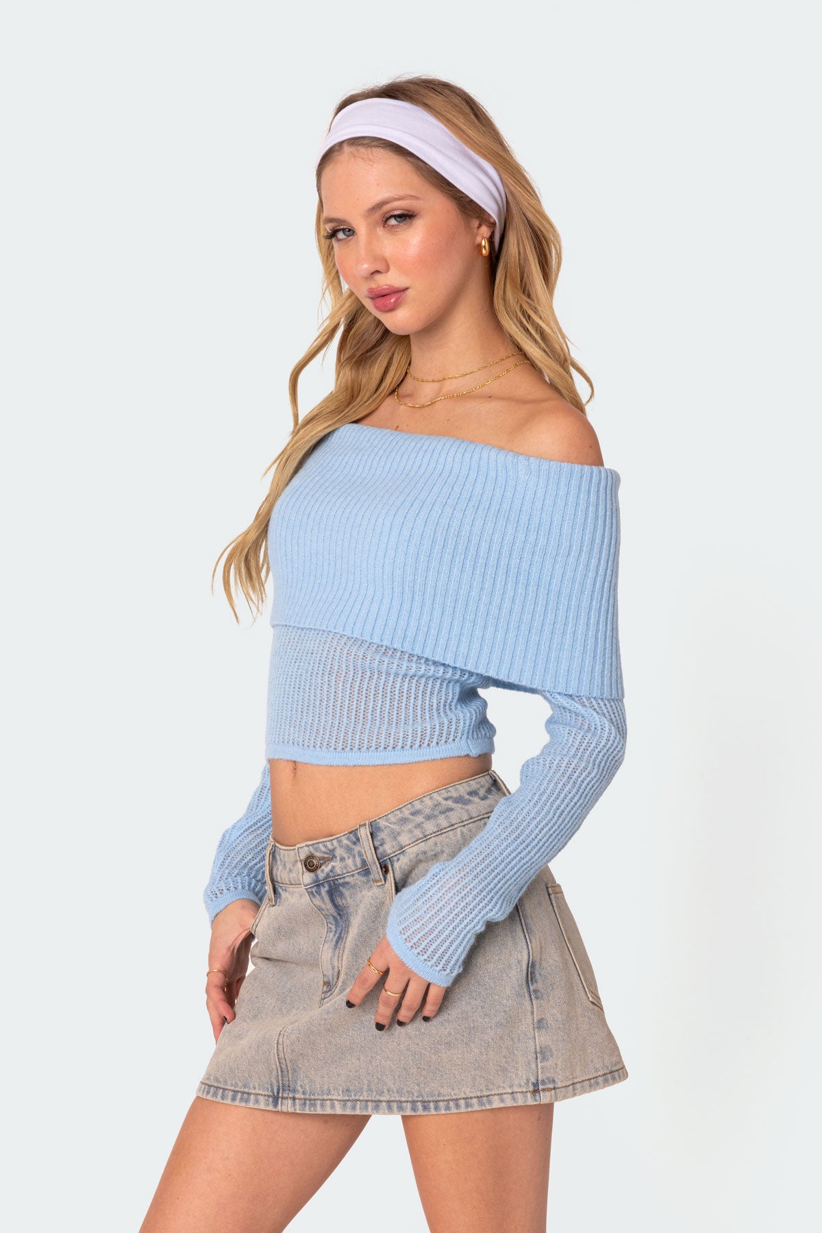 Lili Fold Over Knit Top