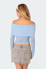 Lili Fold Over Knit Top