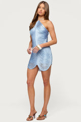 Izabel Fringed Backless Mini Dress