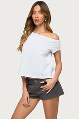 Off Shoulder Split Open Back Top