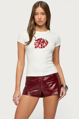 My Sweet Strawberry Button T Shirt