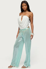 Avalee Sequin Wide Leg Trousers