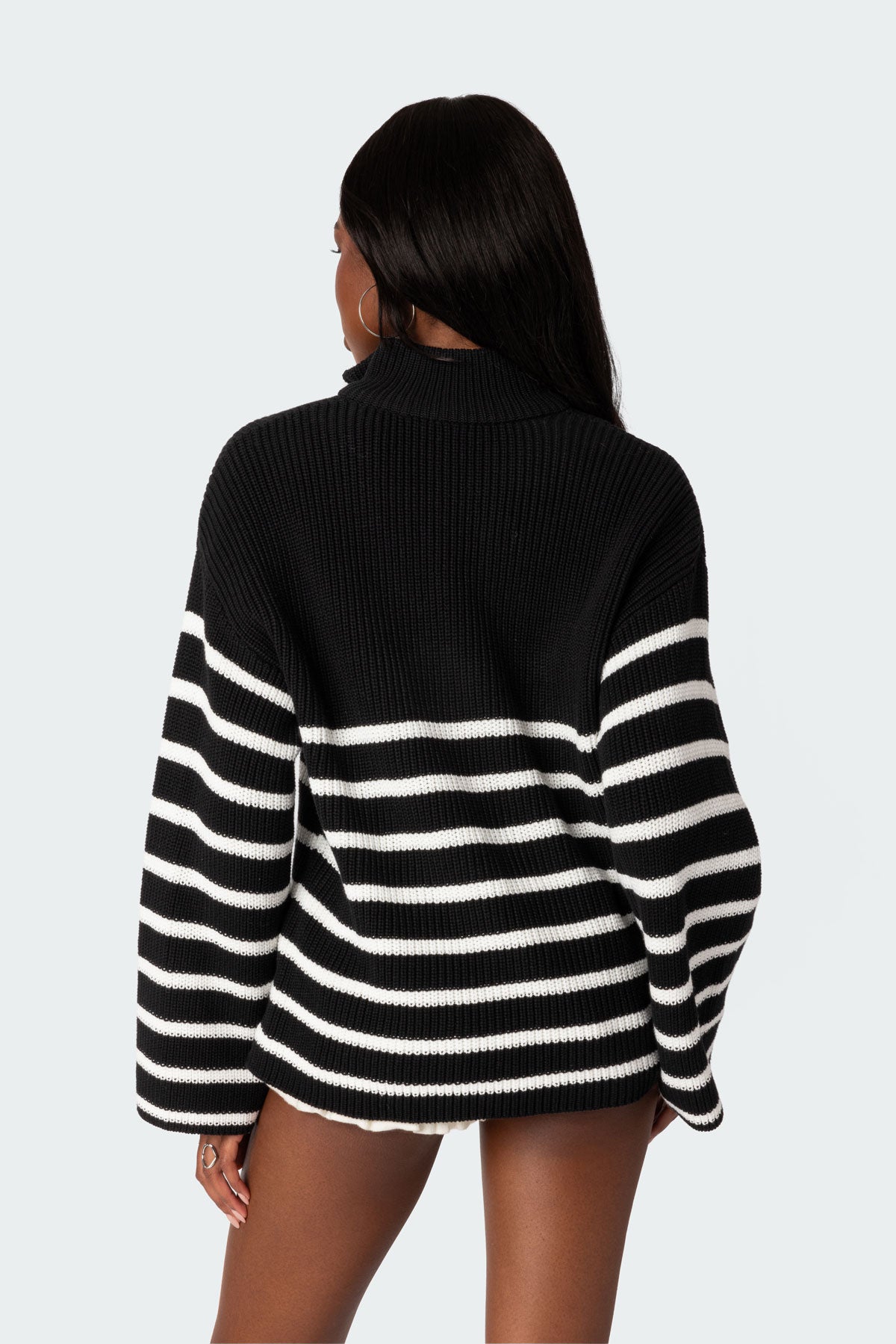 Oversized Quarter Zip Sweater