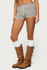 Lillian Striped Knit Shorts