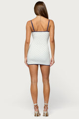 Rosalyna Polka Dot Mini Dress
