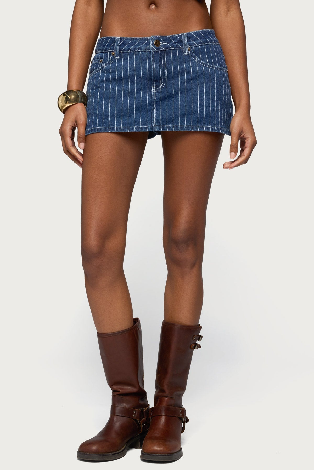 Camelia Denim Mini Skort