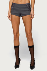 Lirah Laced Up Micro Shorts